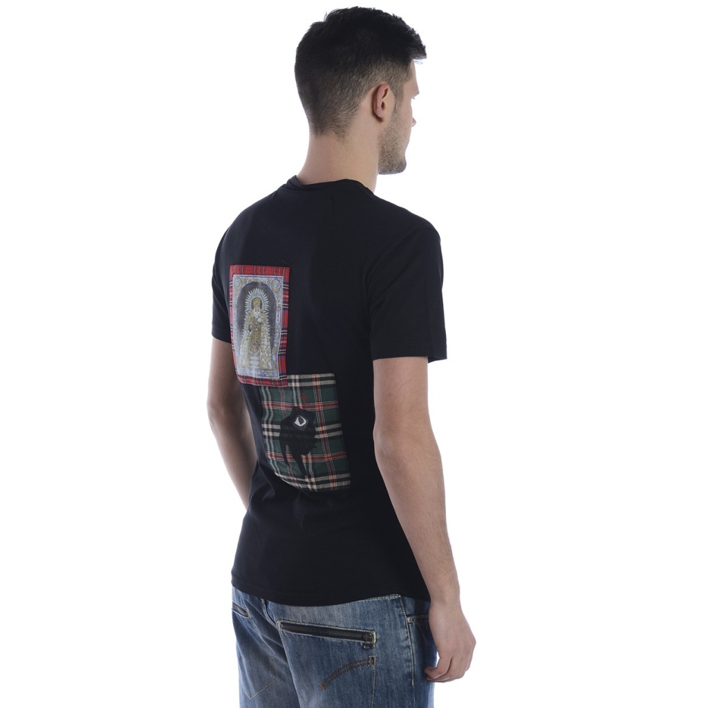 T-SHIRT MAGLIA POP ART POR NOSOSTROS S NERO