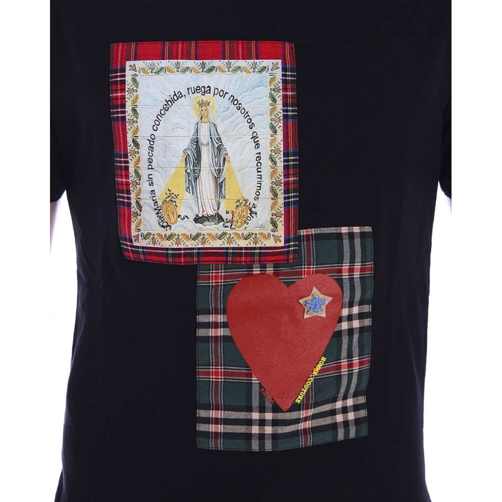T-SHIRT MAGLIA POP ART POR NOSOSTROS S NERO