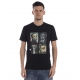 T-SHIRT MAGLIA POP ART IN MASCHERA ST NERO