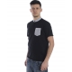 T-SHIRT MAGLIA COCCOLATO MC TV NERO