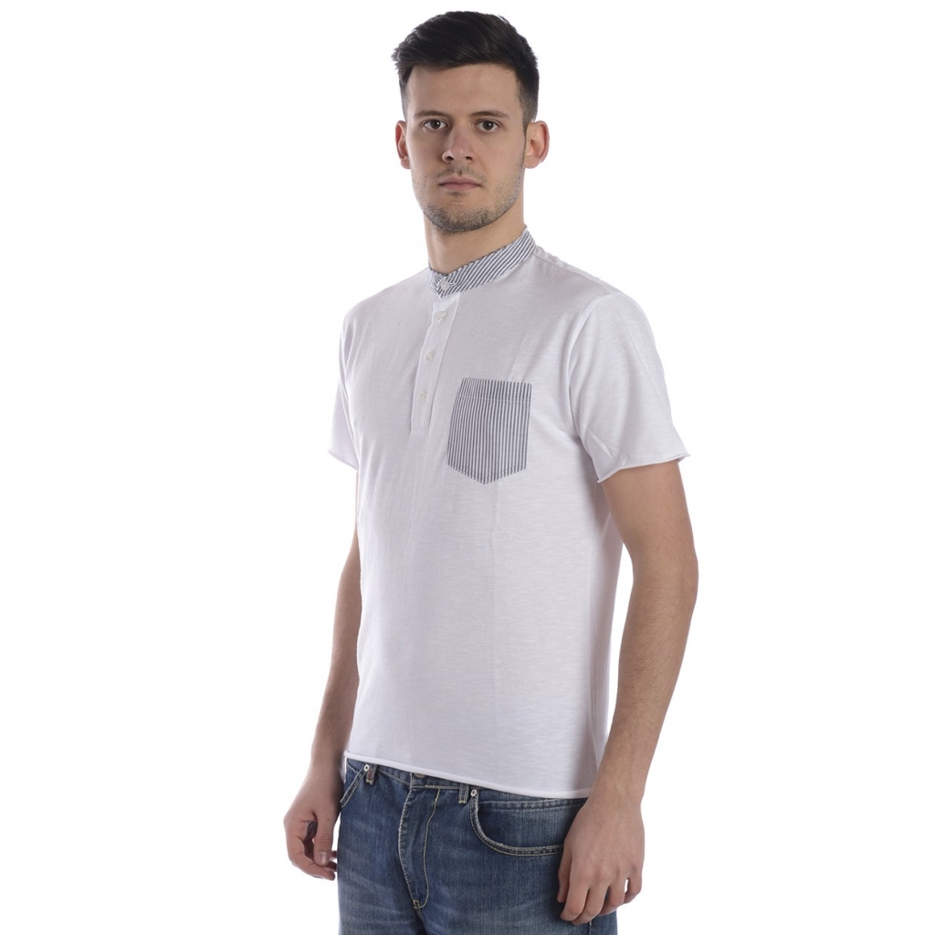 T-SHIRT MAGLIA COCCOLATO MC TV BIANCO