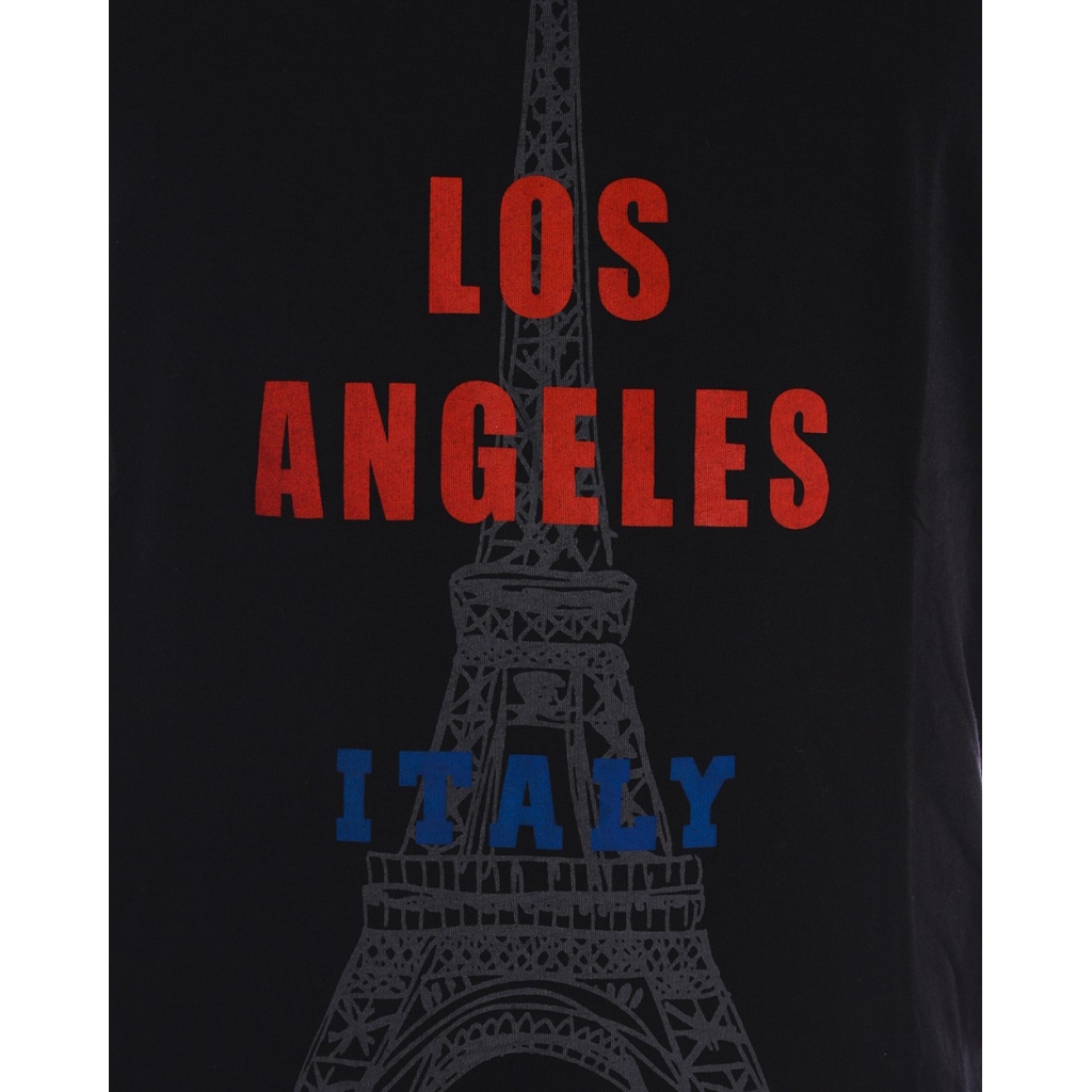 T-SHIRT MAGLIA LOS ANGELES ITALIAN ST NERO