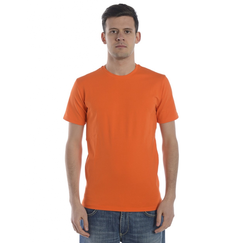 T-SHIRT MAGLIA GIRO UNITO ST ARANCIONE