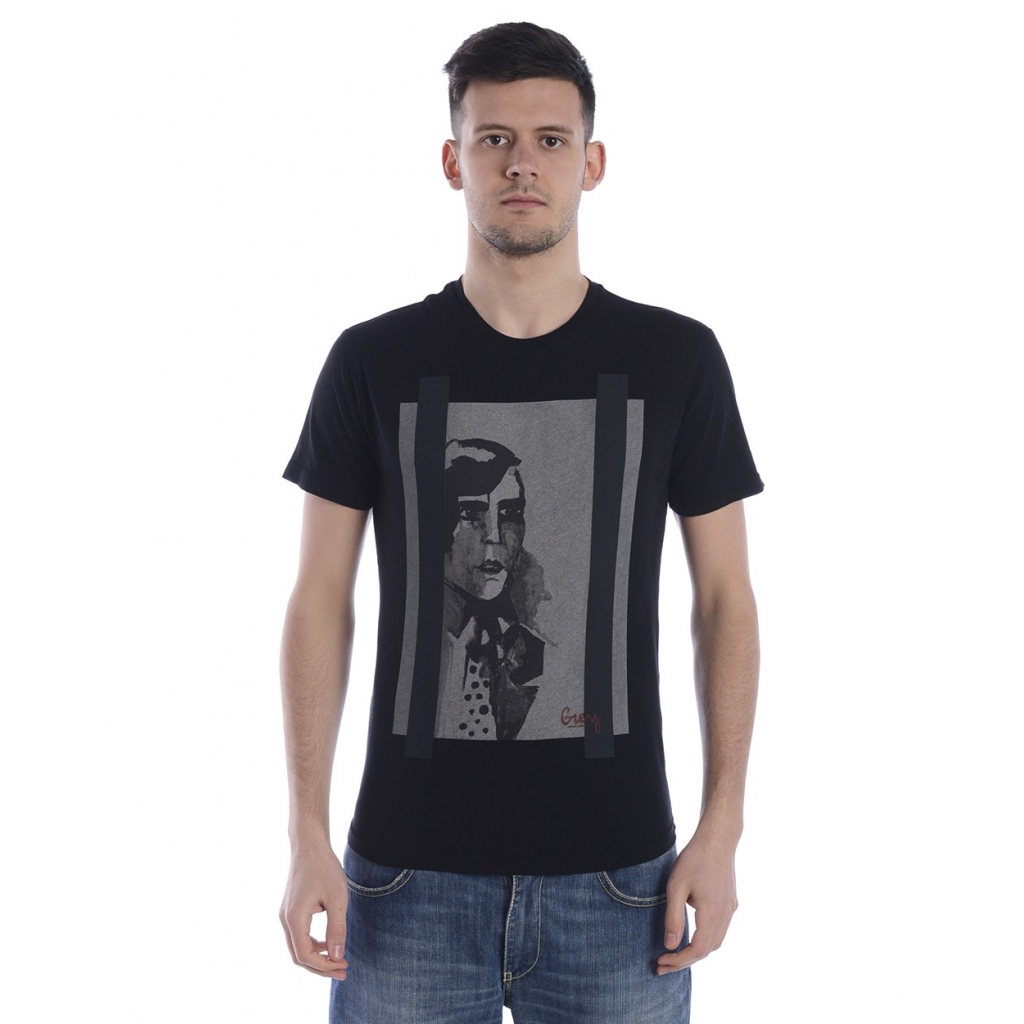 T-SHIRT MAGLIA VOLTERRA ST NERO