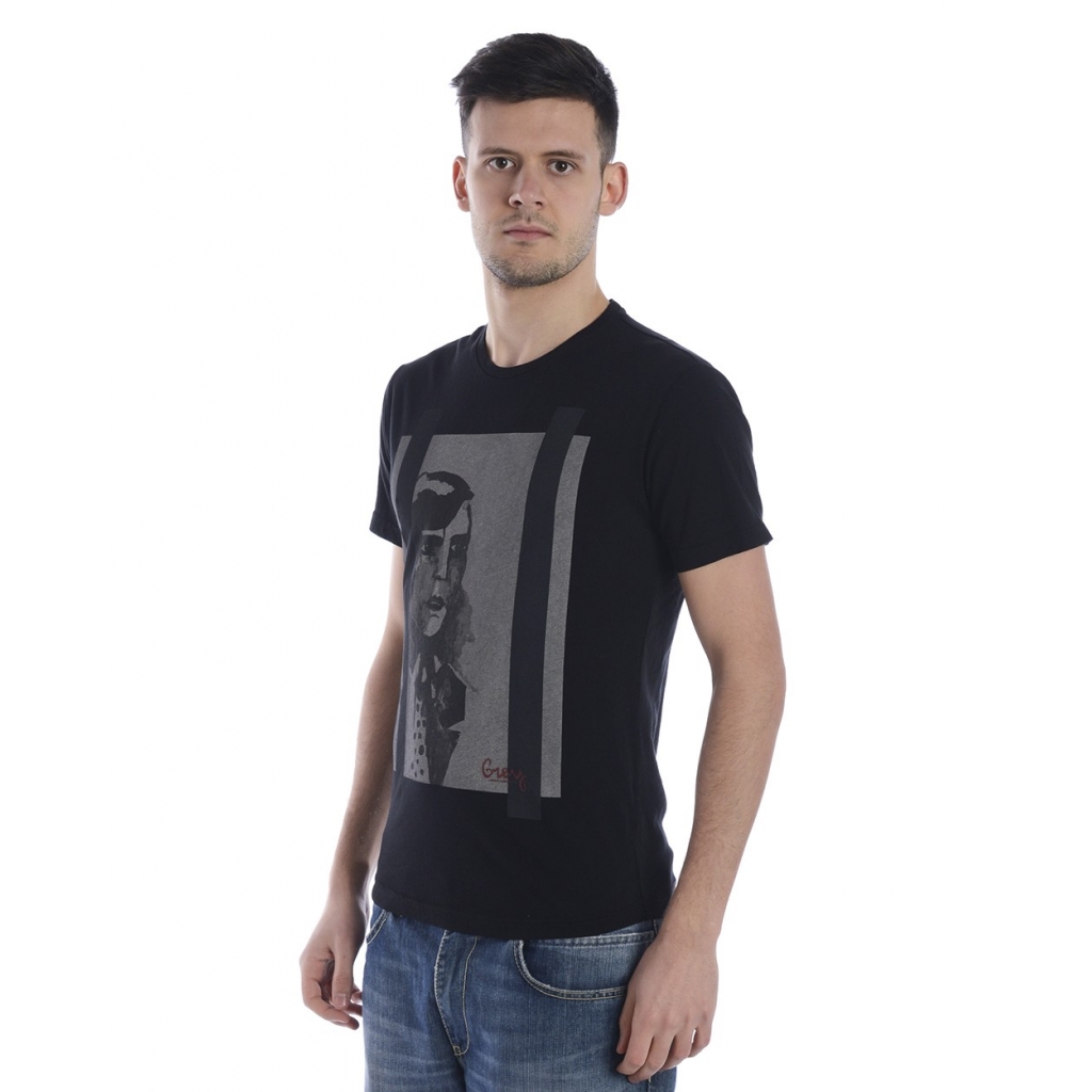 T-SHIRT MAGLIA VOLTERRA ST NERO