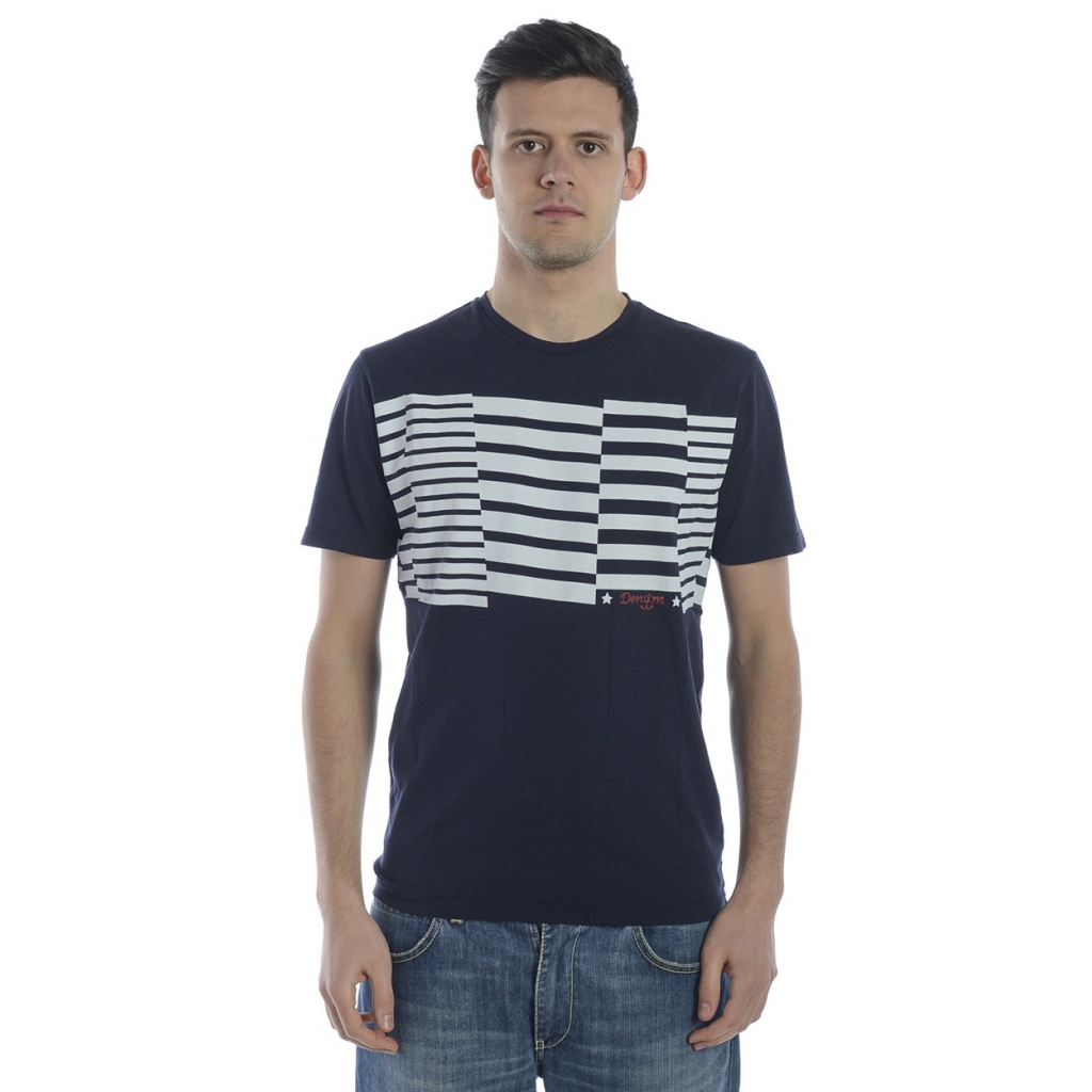 T-SHIRT MAGLIA STANZA MC ST BLU