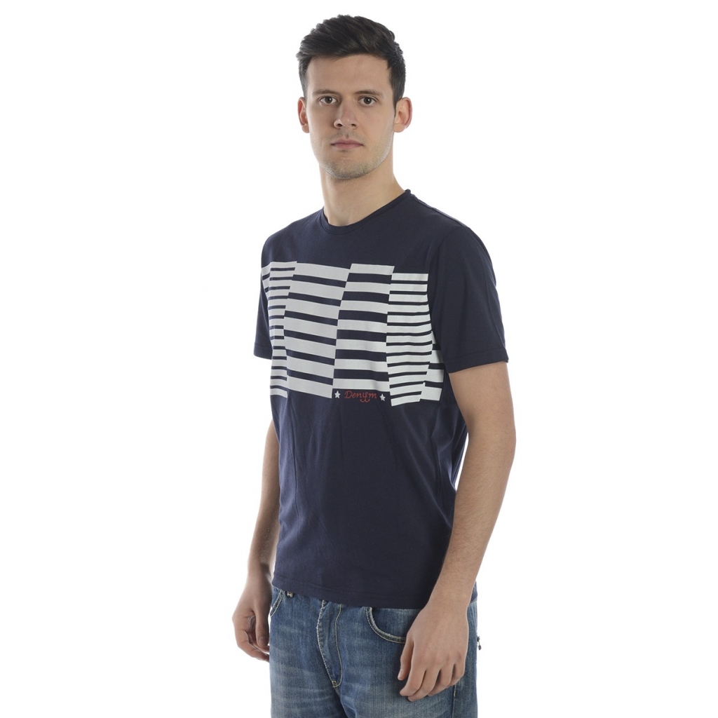 T-SHIRT MAGLIA STANZA MC ST BLU