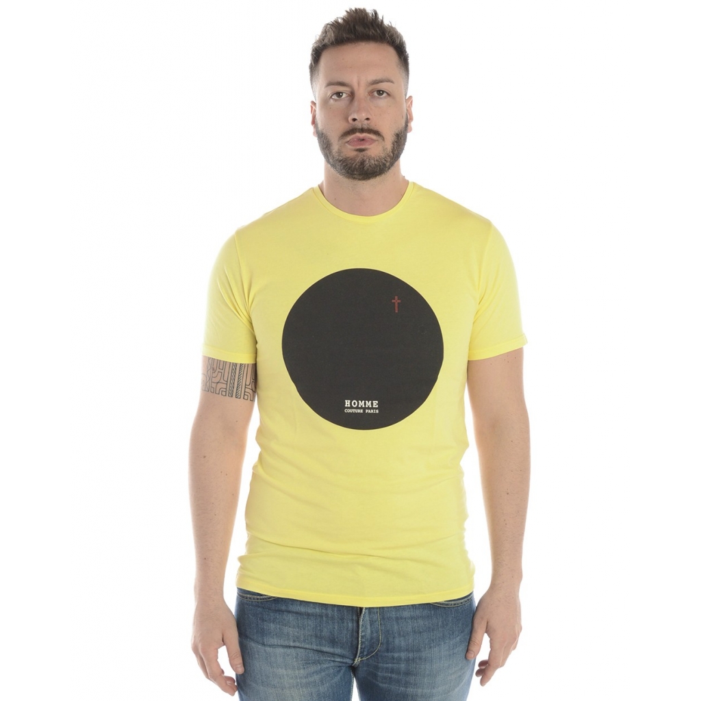 T-SHIRT MAGLIA LA BOLLA NERA ST GIALLO