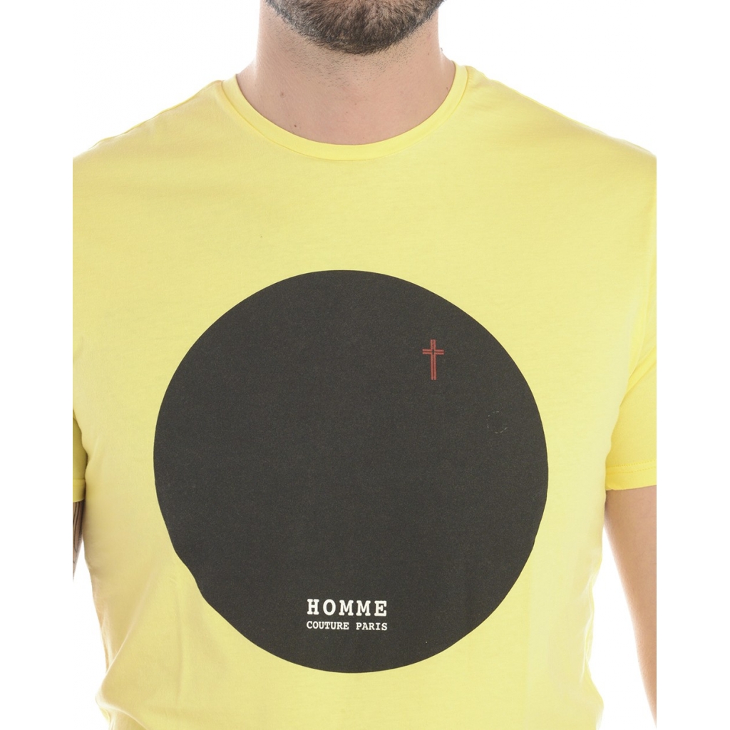 T-SHIRT MAGLIA LA BOLLA NERA ST GIALLO