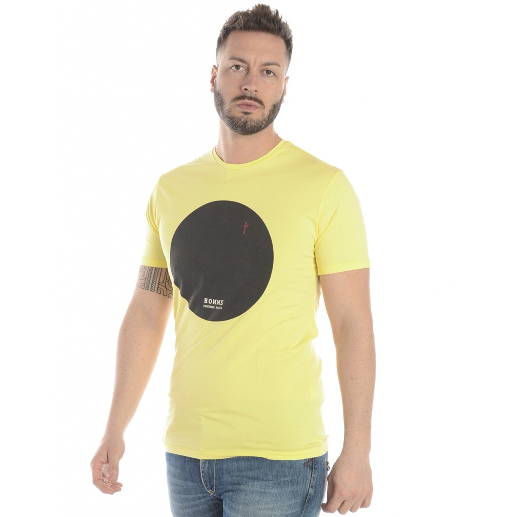 T-SHIRT MAGLIA LA BOLLA NERA ST GIALLO