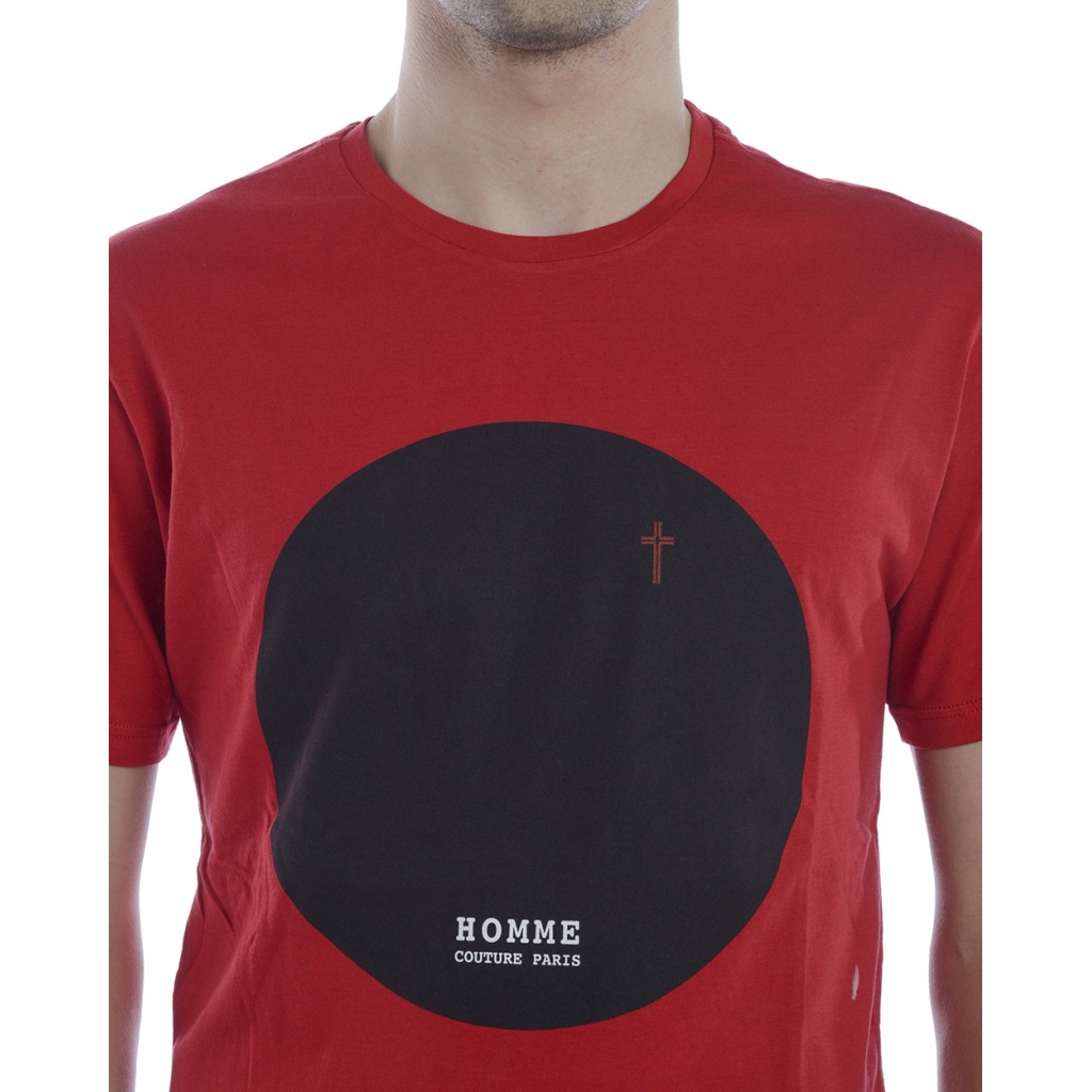 T-SHIRT MAGLIA LA BOLLA NERA ST ROSSO