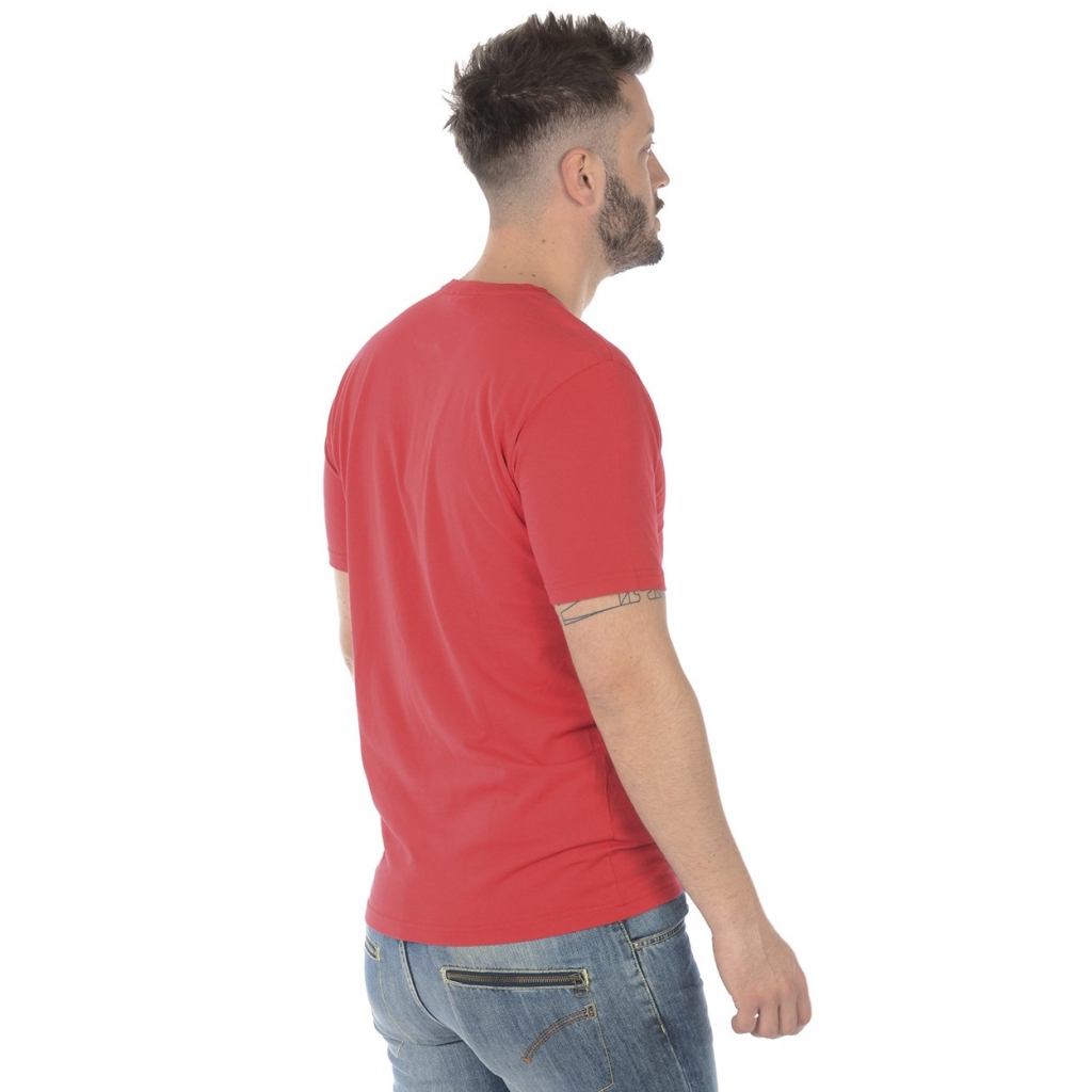 T-SHIRT MAGLIA ABBRACCIO FORTE MC ST ROSSO