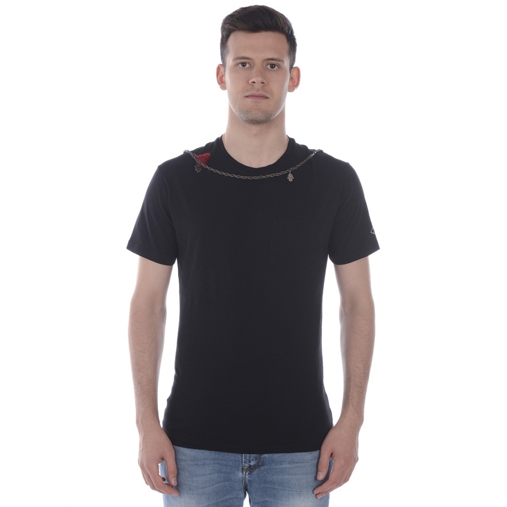 T-SHIRT MAGLIA INCATENATA ST CATENA NERO