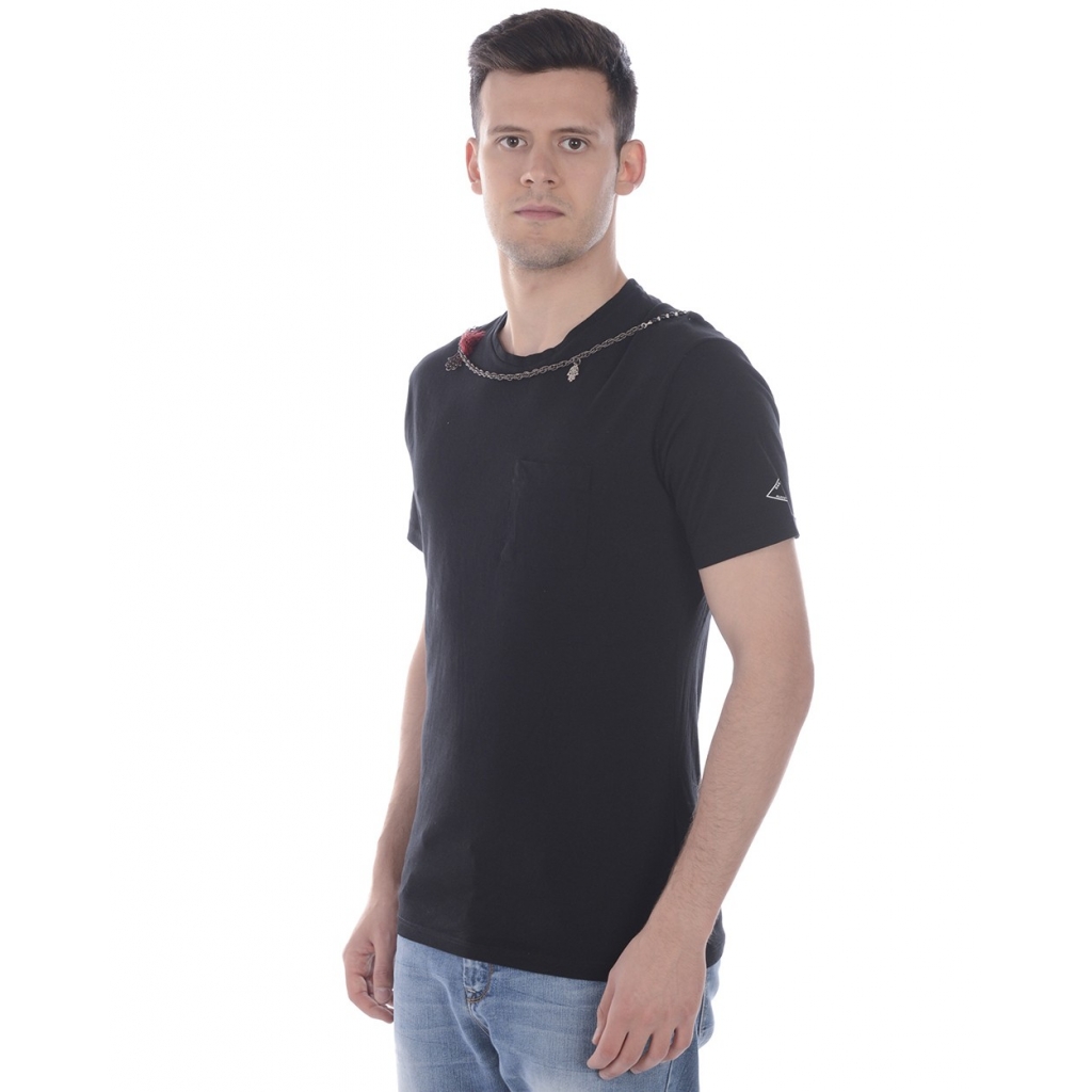 T-SHIRT MAGLIA INCATENATA ST CATENA NERO