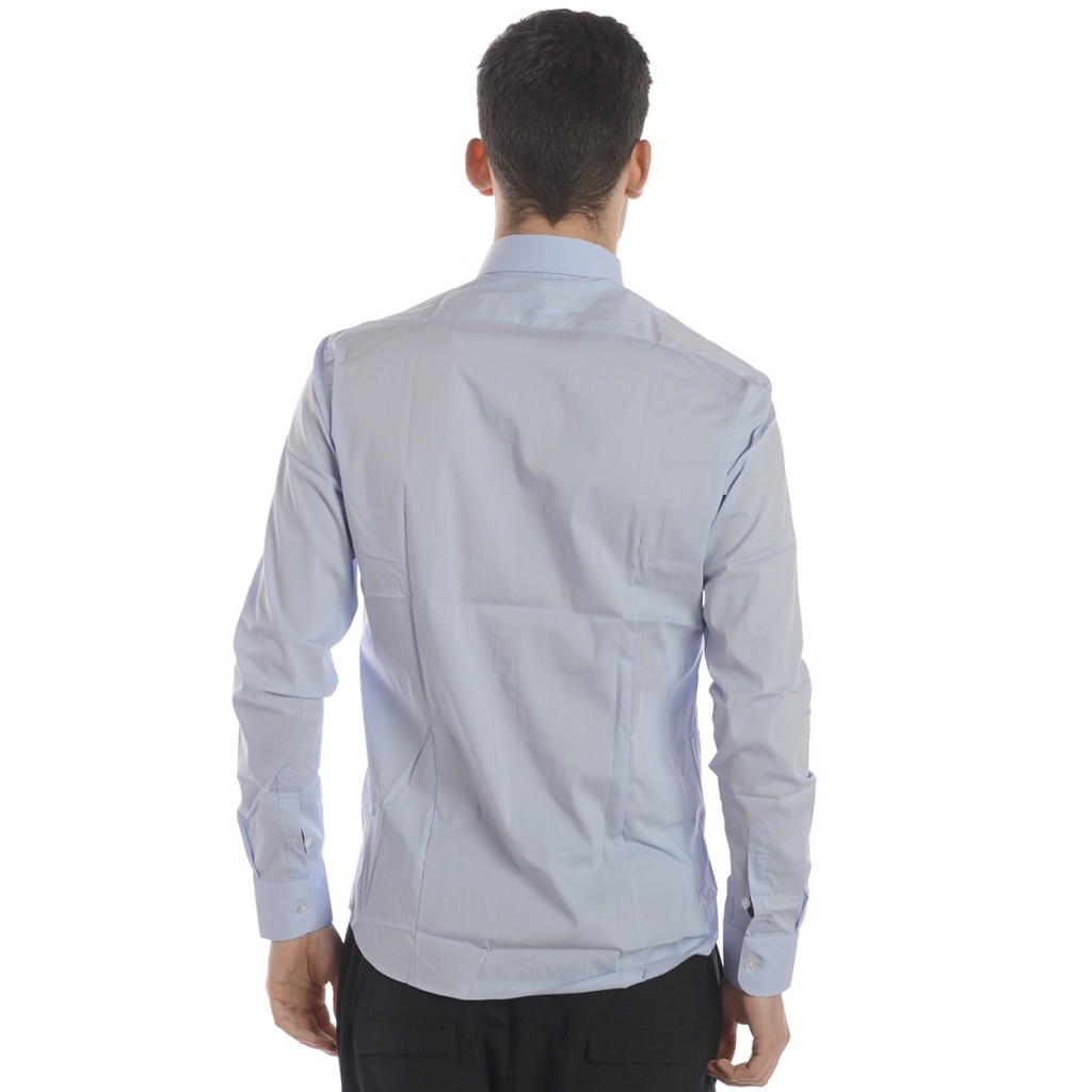 CAMICIA CAMICIA SLIM FIT CELESTE