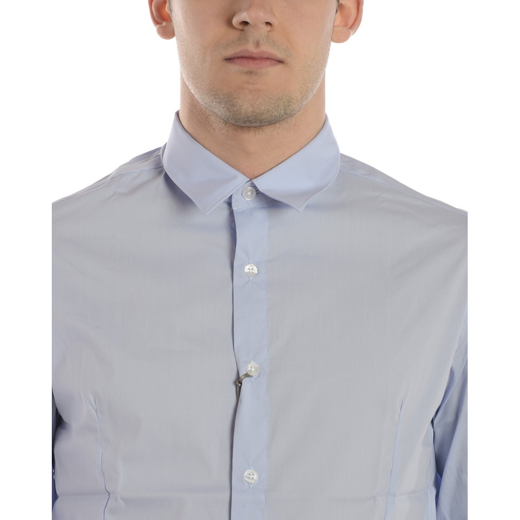 CAMICIA CAMICIA SLIM FIT CELESTE