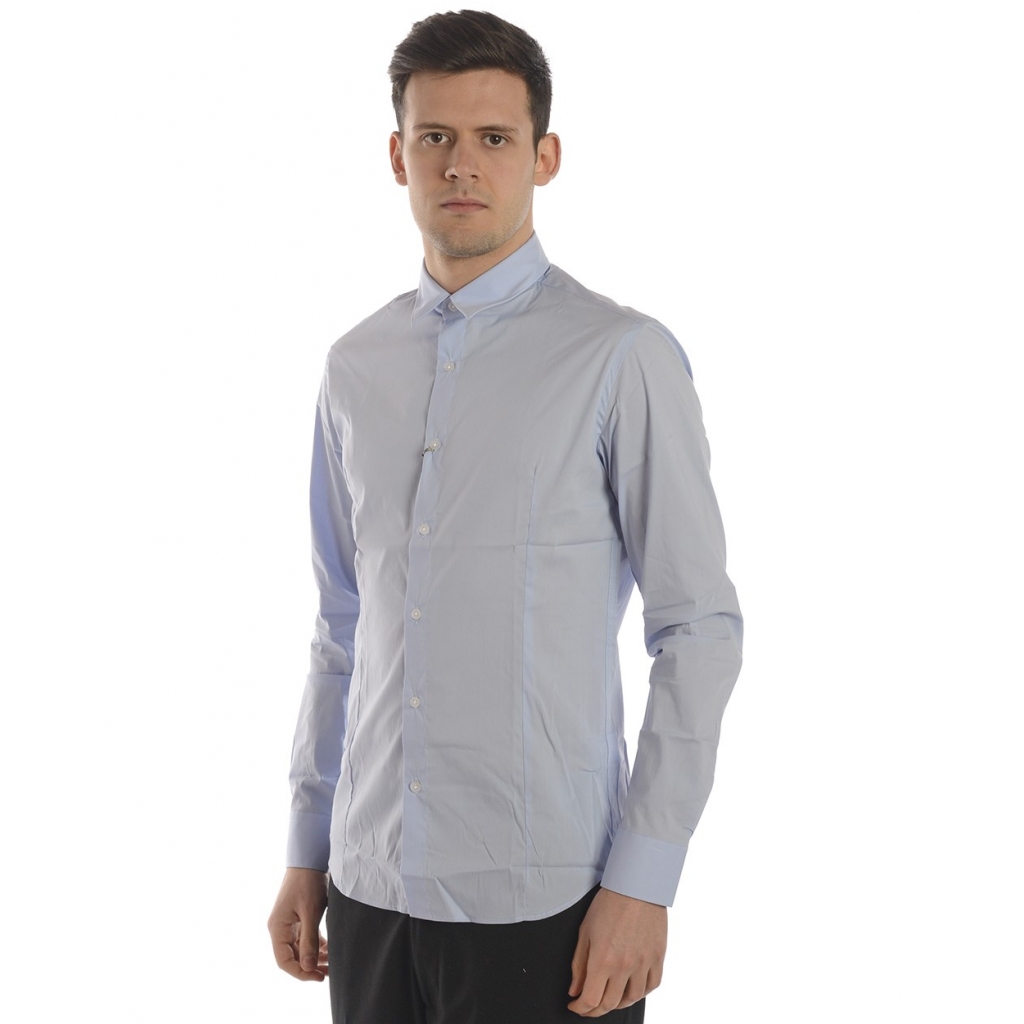 CAMICIA CAMICIA SLIM FIT CELESTE