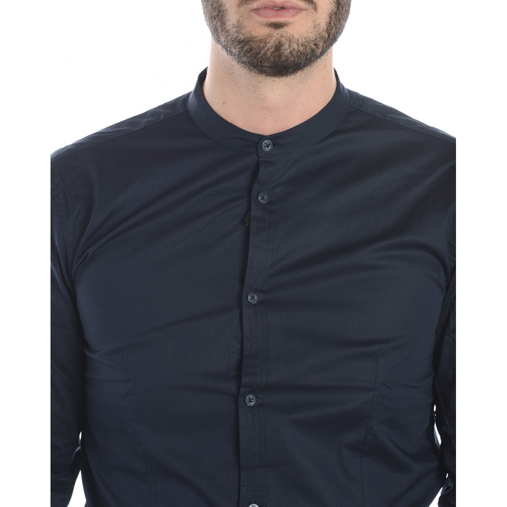 CAMICIA CAMICIA ANGOLO SLIM FIT BLU