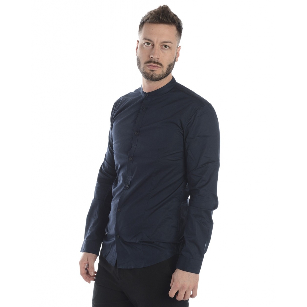 CAMICIA CAMICIA ANGOLO SLIM FIT BLU