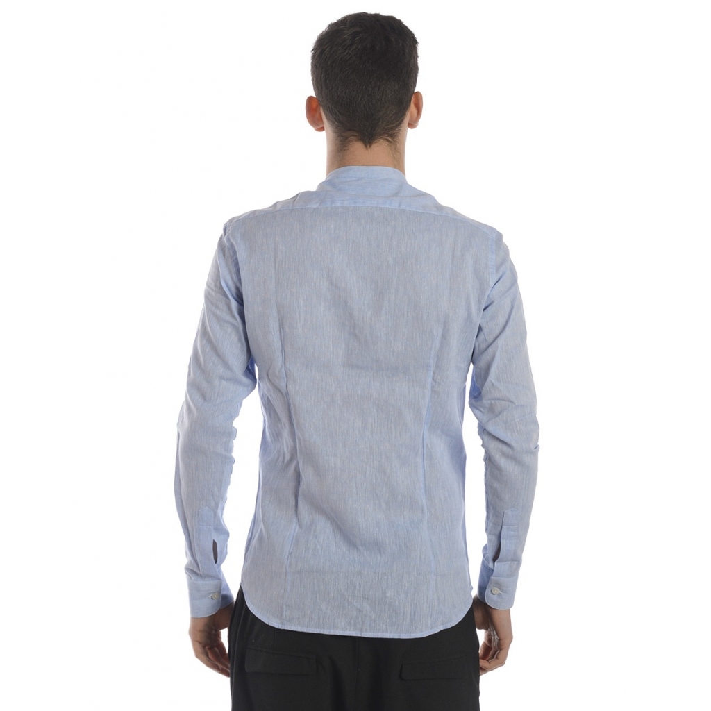 CAMICIA CAMICIA KOREANA AZZURRO