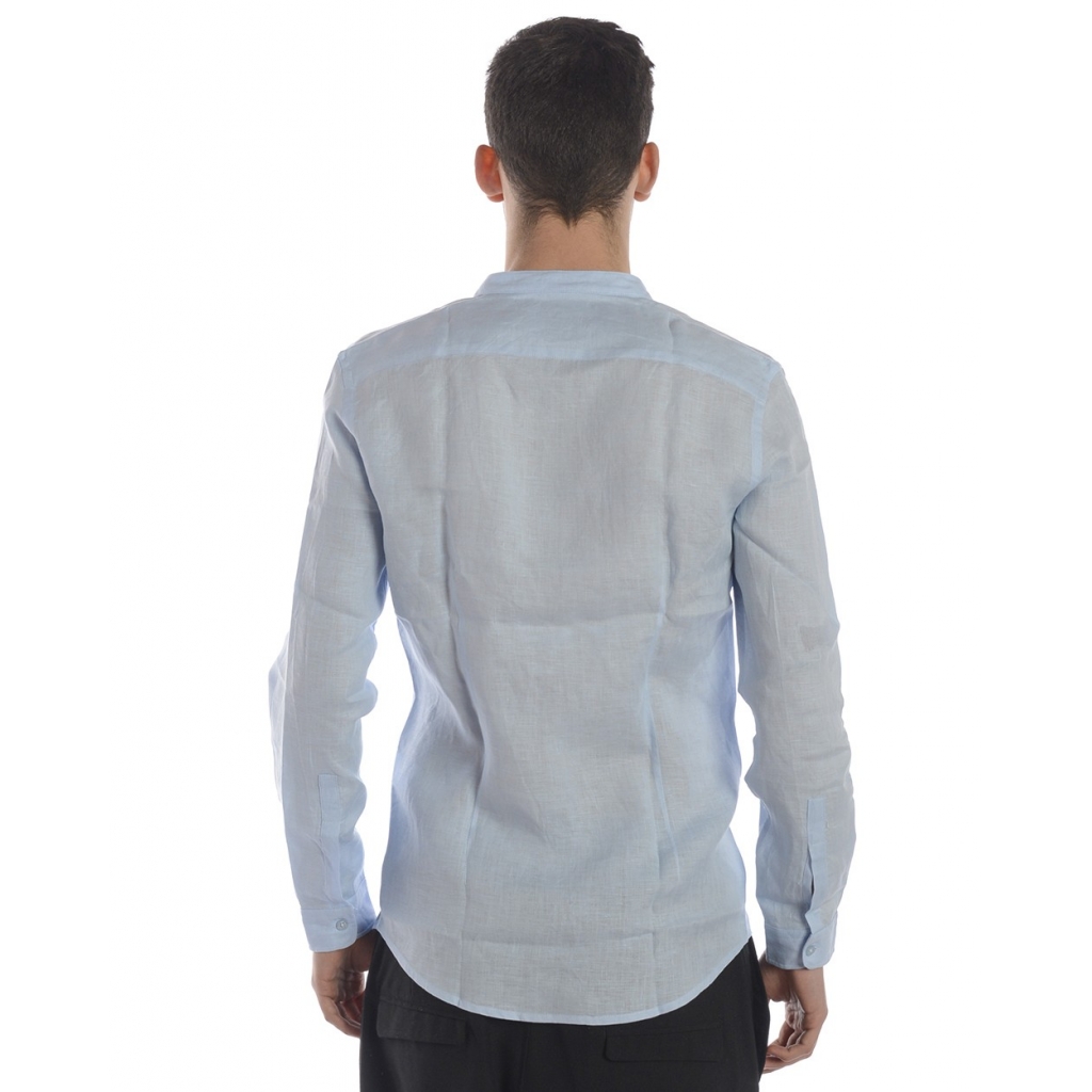 CAMICIA CAMICIA KOREANA AZZURRO