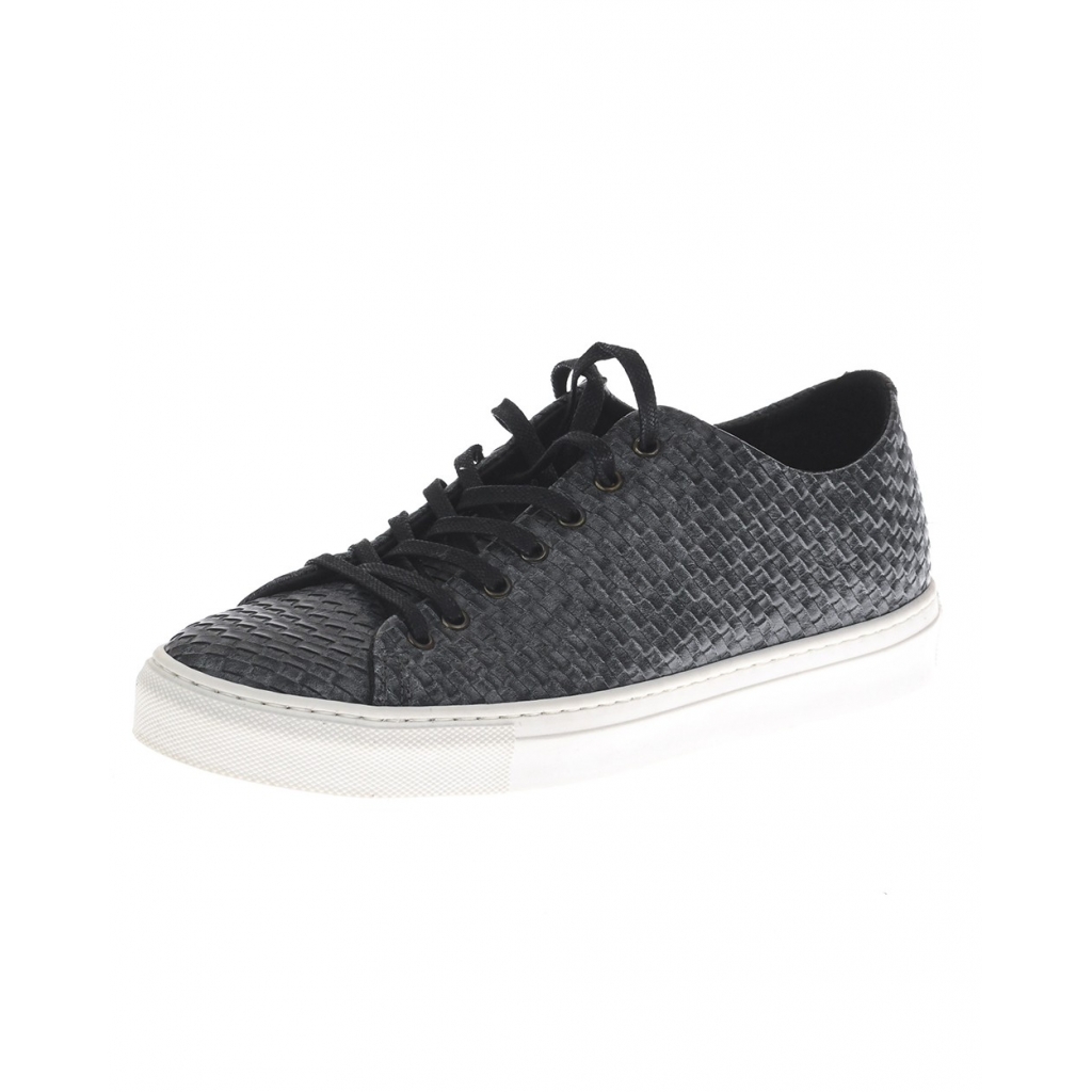 SCARPE SCARPA BASSA LACCI INTRECCIATA GRIGIO