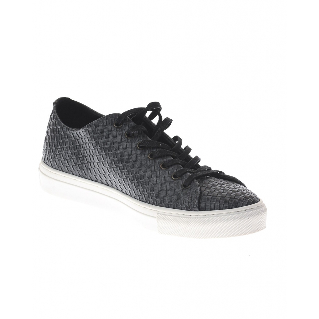 SCARPE SCARPA BASSA LACCI INTRECCIATA GRIGIO