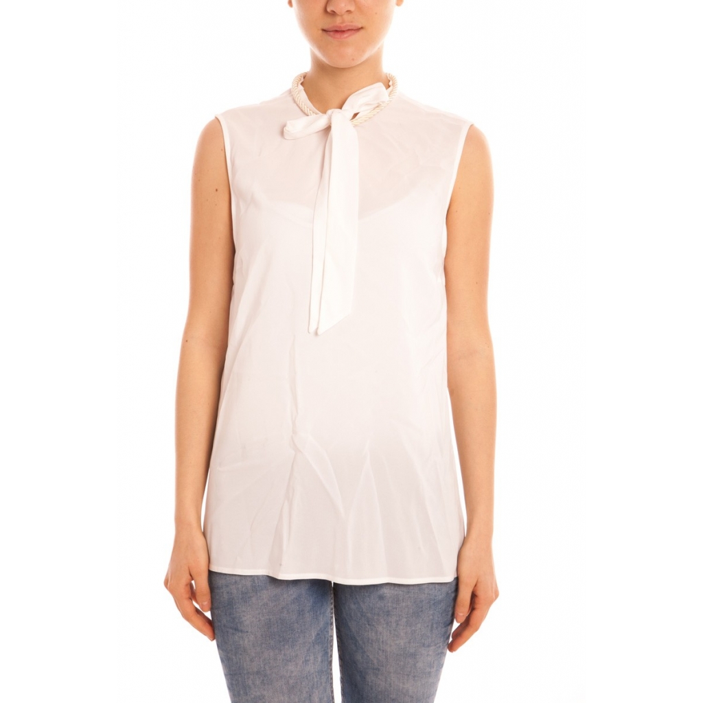 T-SHIRT CERCOPI TOP BIANCO