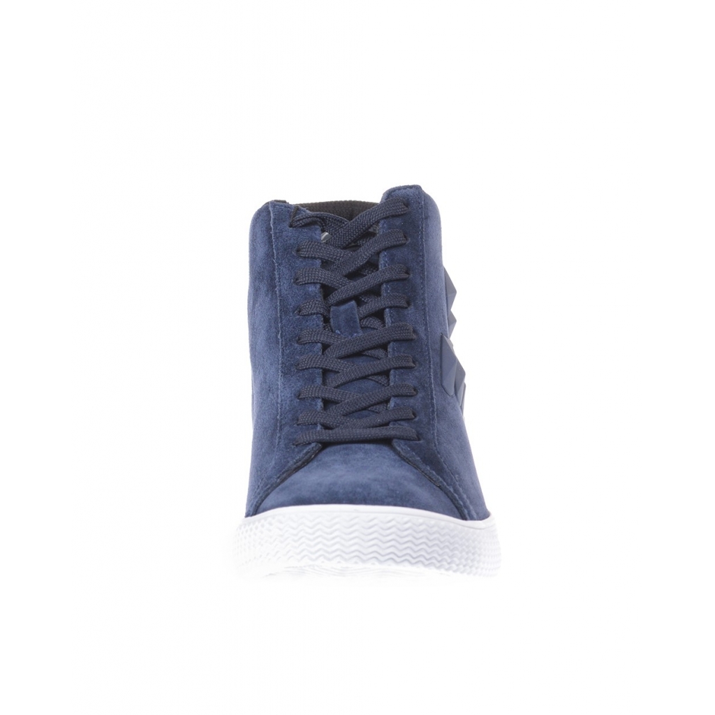 STIVALETTI SNEAKER COW SUEDE HOLOGRAM PU BLU