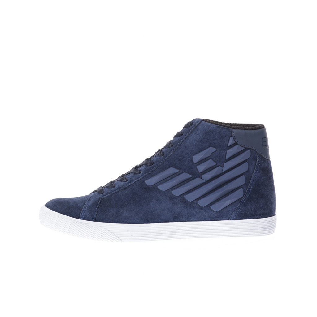 STIVALETTI SNEAKER COW SUEDE HOLOGRAM PU BLU