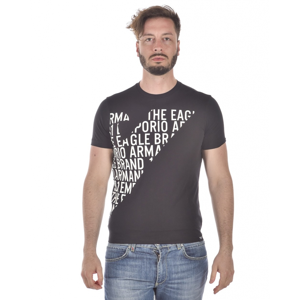 Emporio armani script t shirt sales