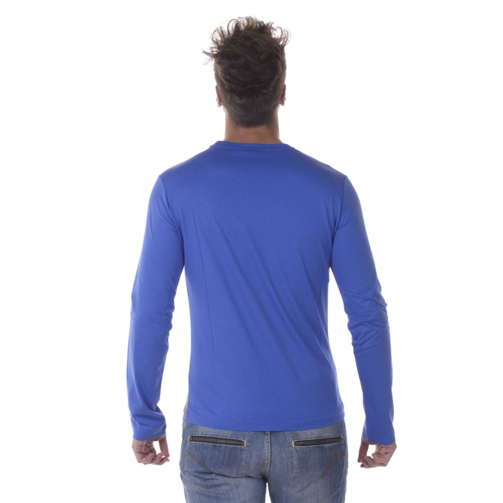 T-SHIRT JERSEY COT RUBINO BLU