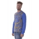 T-SHIRT JERSEY COT RUBINO BLU