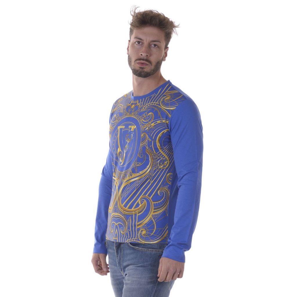 T-SHIRT JERSEY COT RUBINO BLU