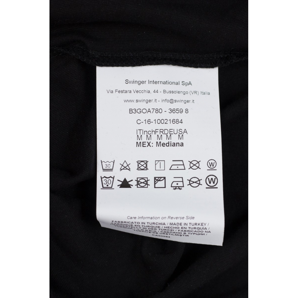 T-SHIRT JERSEY COT MARS NERO