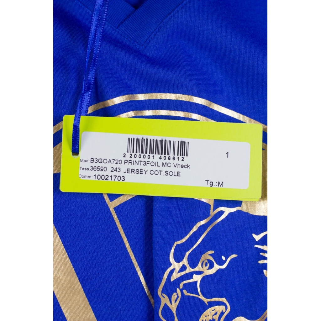 T-SHIRT JERSEY COT SOLE BLU