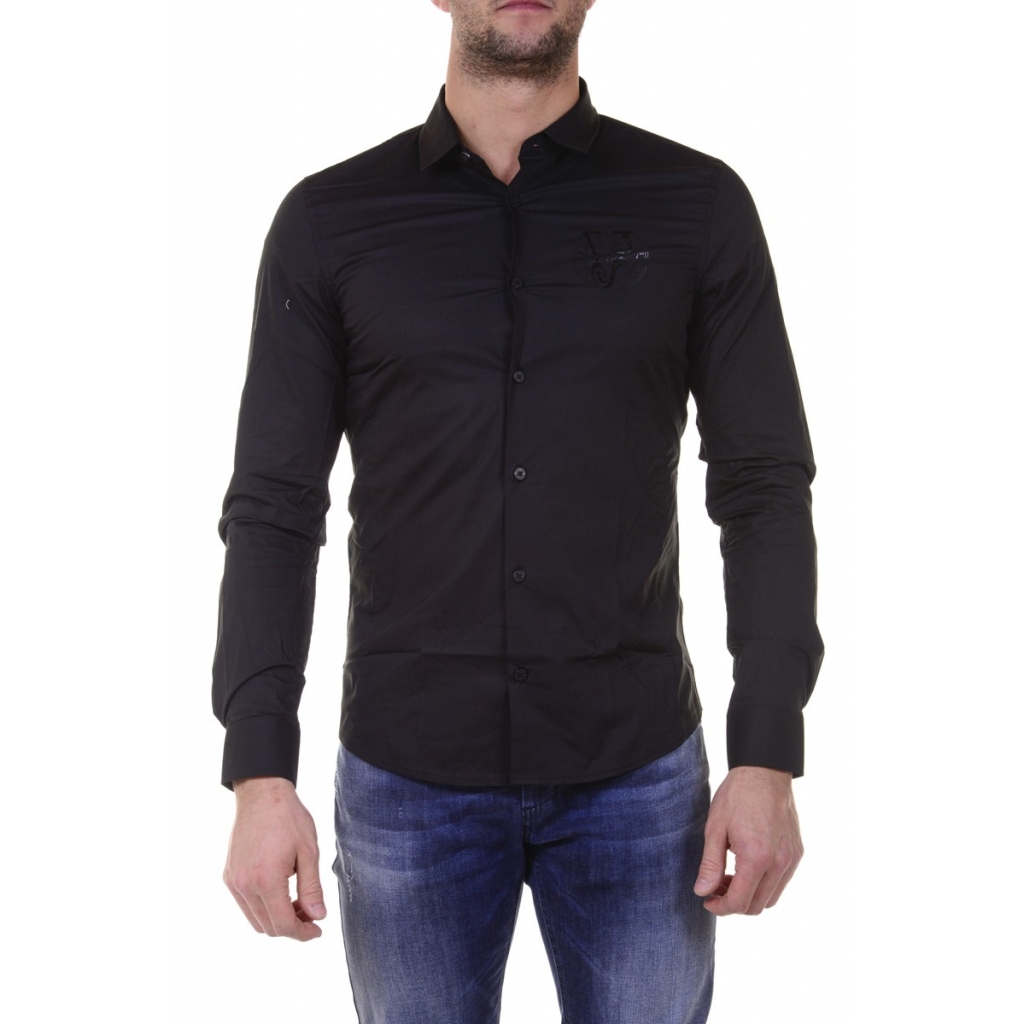 CAMICIA POP STRETCH PARIDE NERO