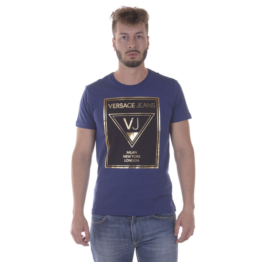 T SHIRT JEERSEY COT PLUTO BLU Bowdoo