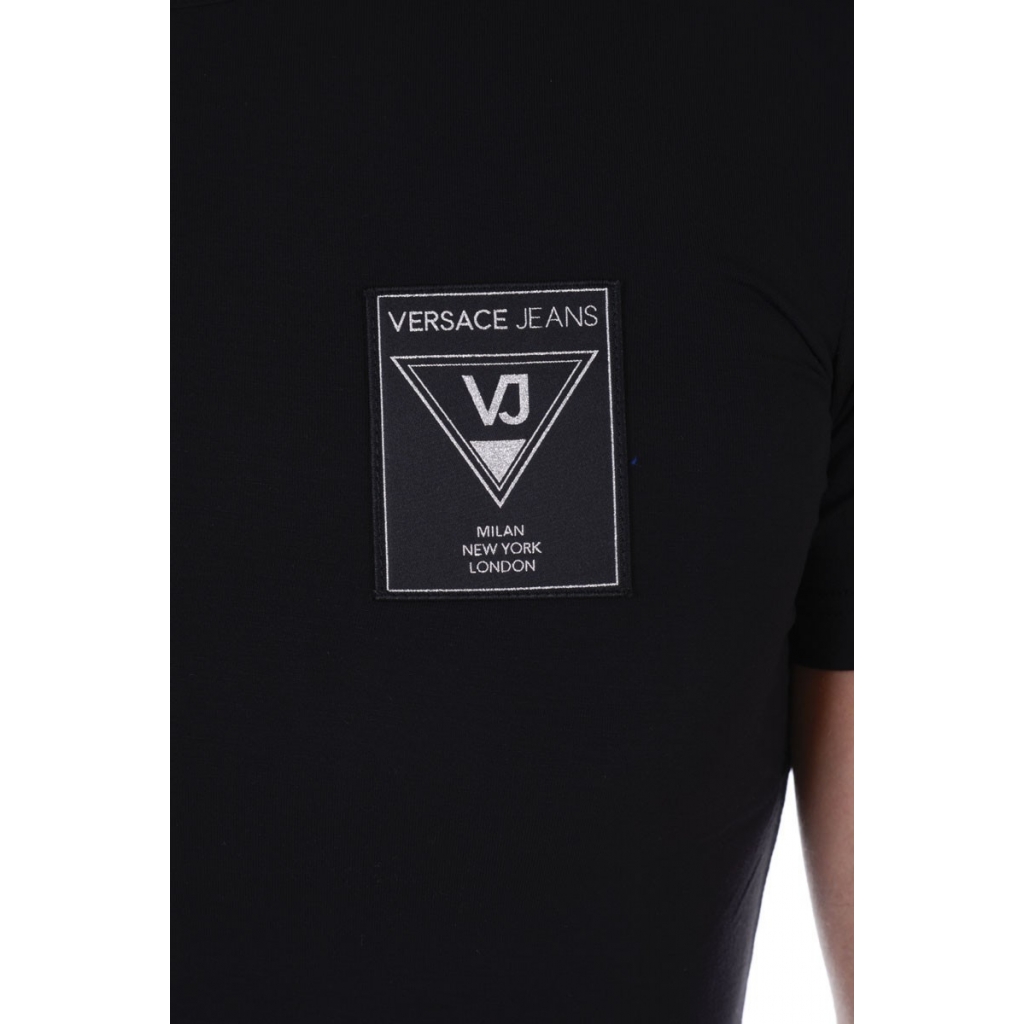 T-SHIRT JERSEY VISCOSA OMBRINA NERO