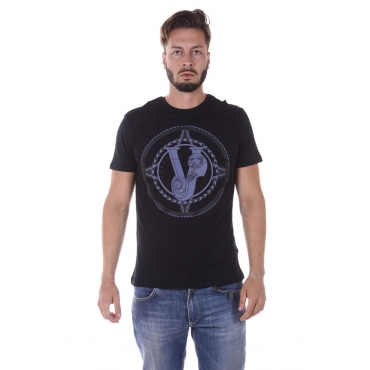 T-SHIRT JERSEY COT LUNA NERO