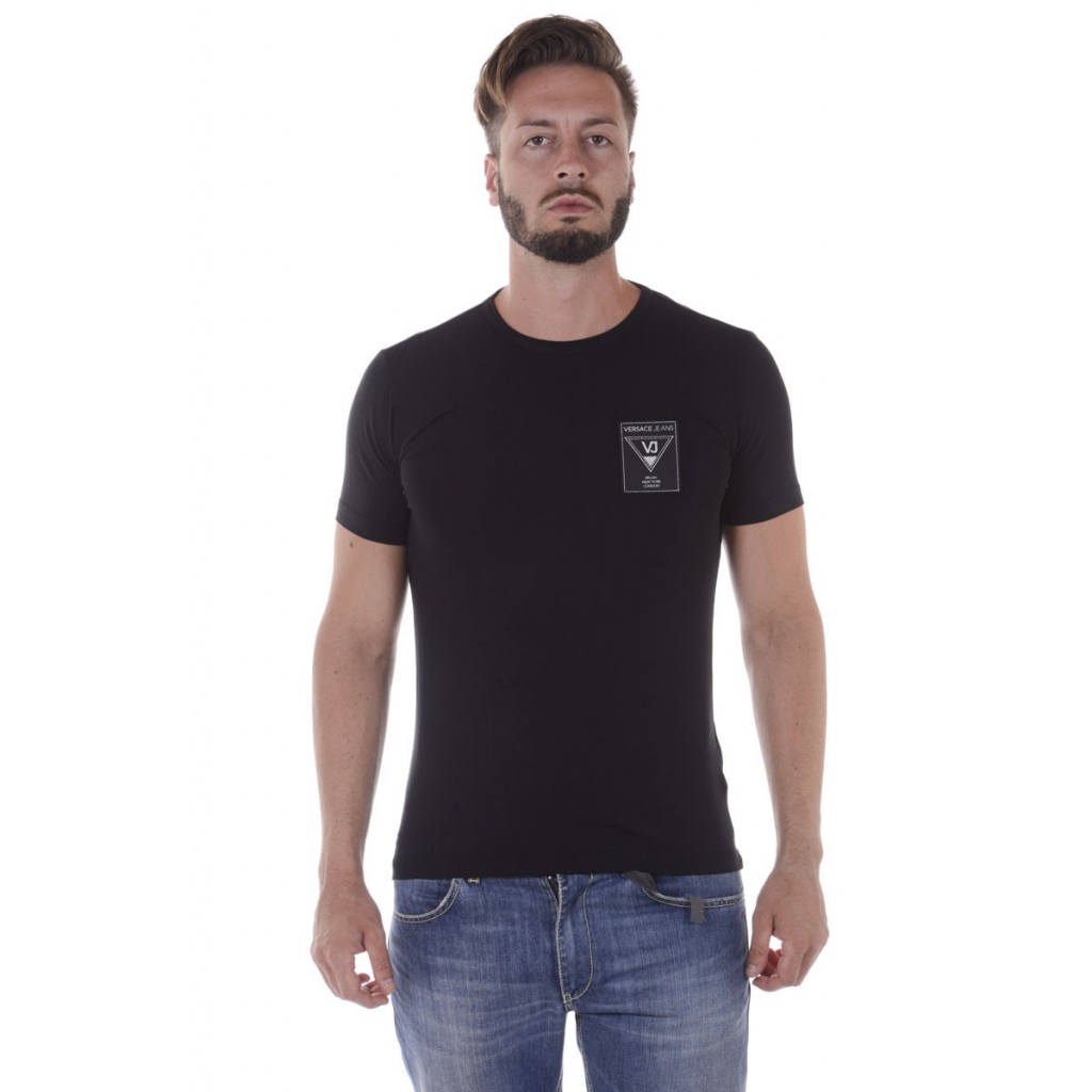 T-SHIRT JERSEY VISCOSA OMBRINA NERO