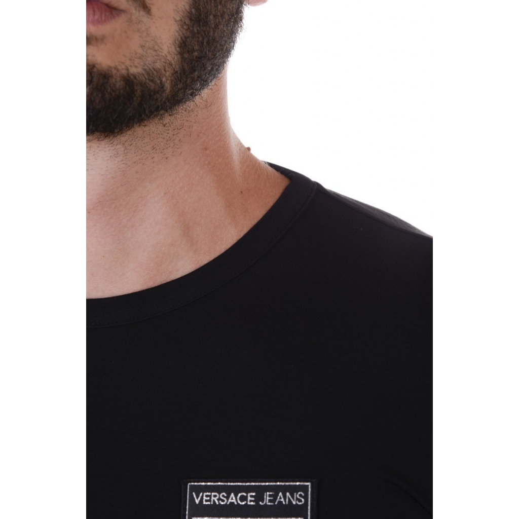 T-SHIRT JERSEY VISCOSA OMBRINA NERO