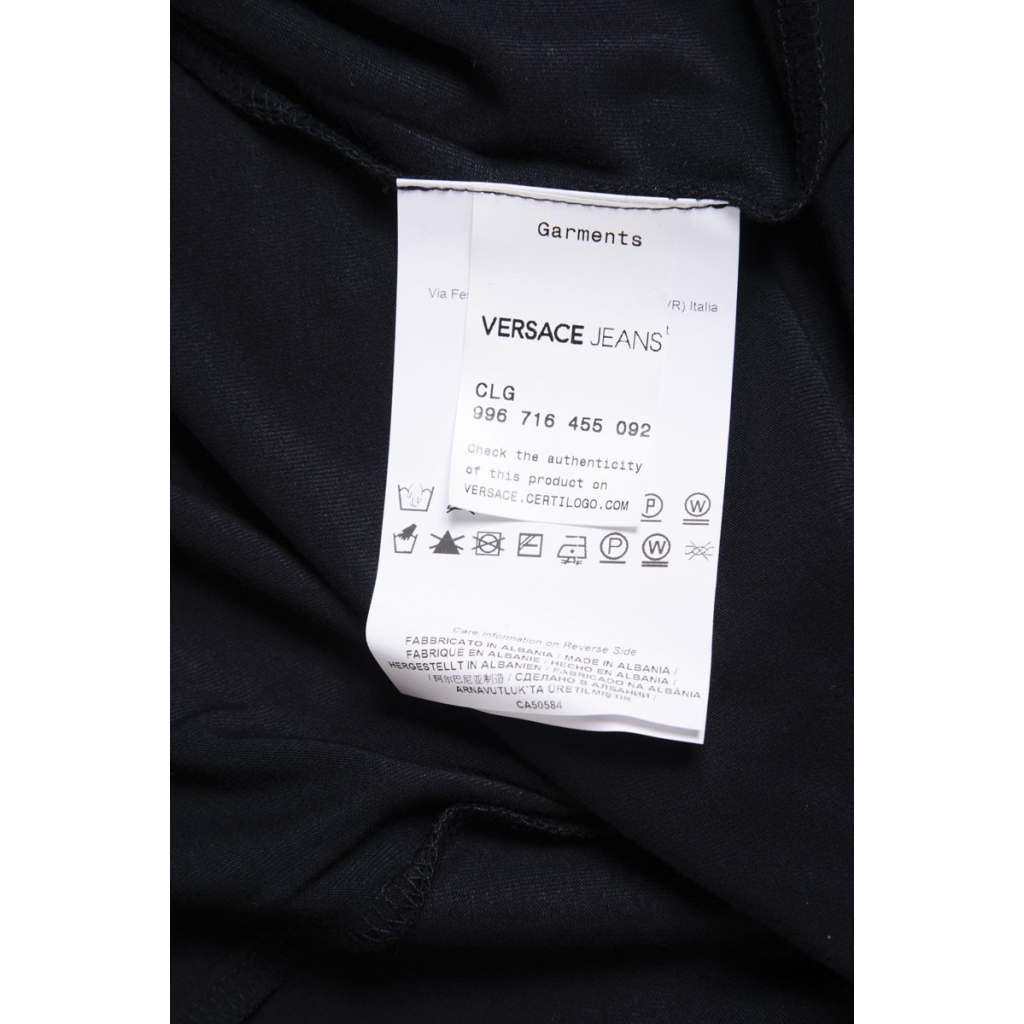 T-SHIRT JERSEY VISCOSA OMBRINA NERO