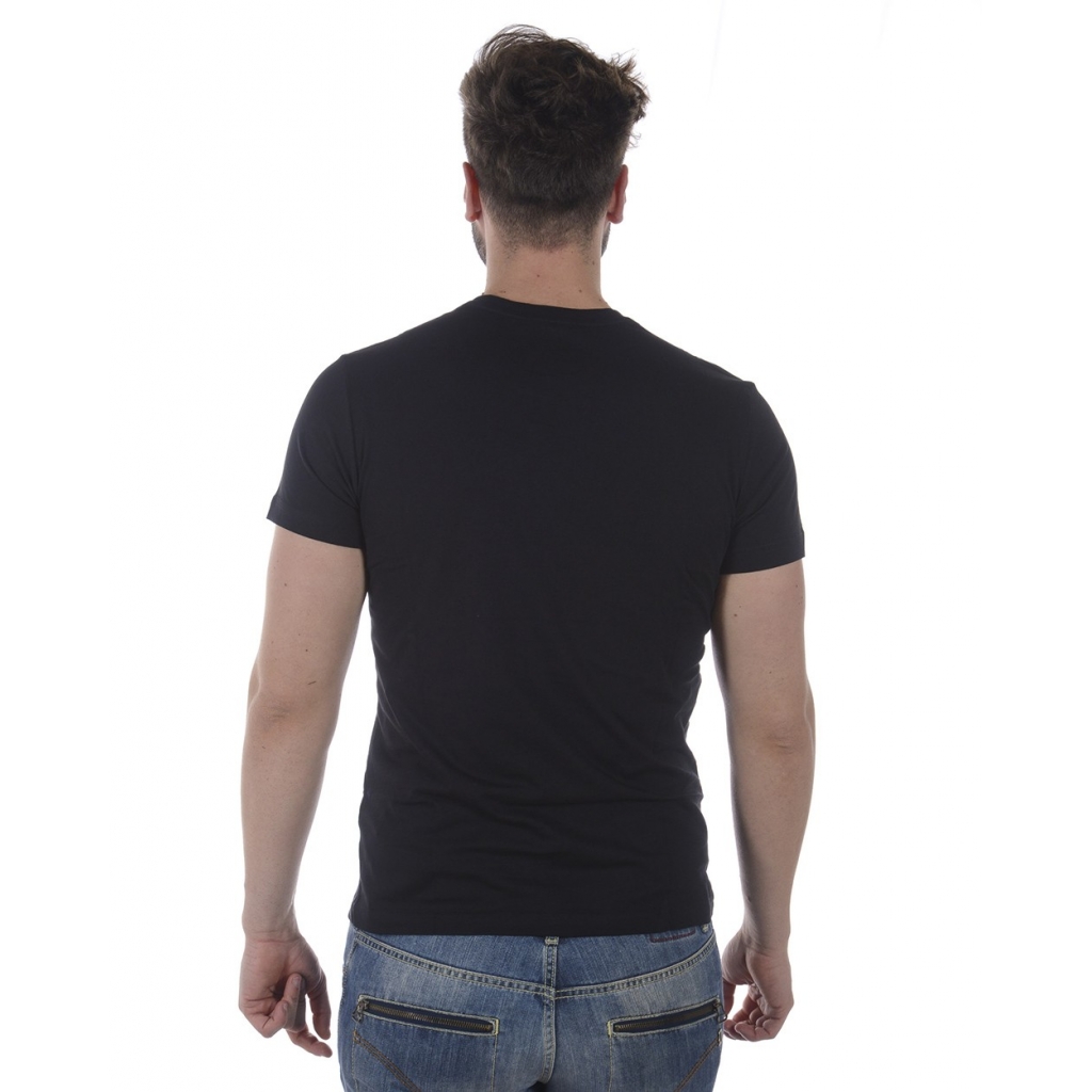 T-SHIRT PRINT VJ FLOW SLIM MC NERO