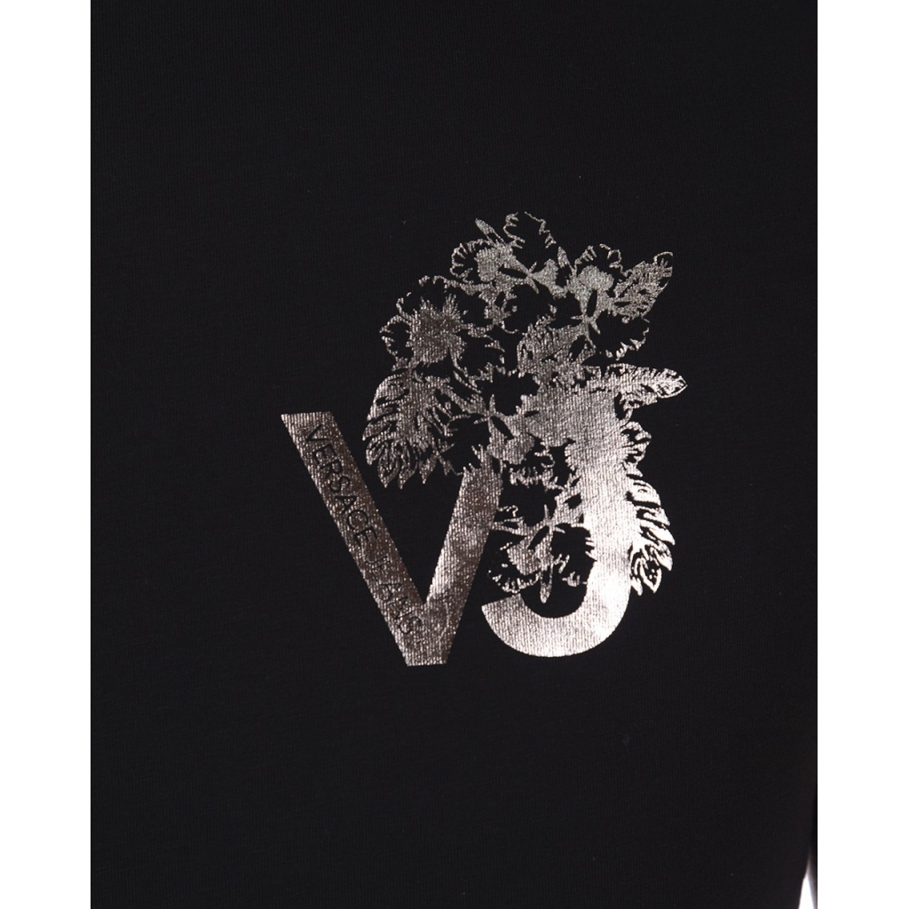 T-SHIRT PRINT VJ FLOW SLIM MC NERO