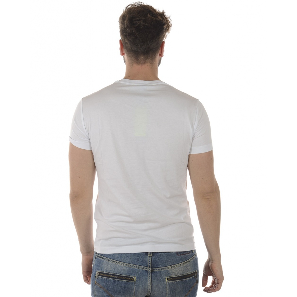 T-SHIRT PRINT 21 SLIM MC BIANCO