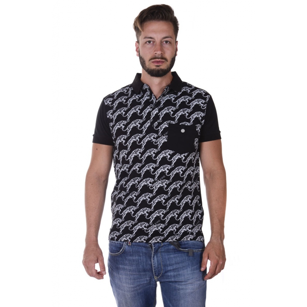 POLO J STR PRINT TIGER JUMP NERO