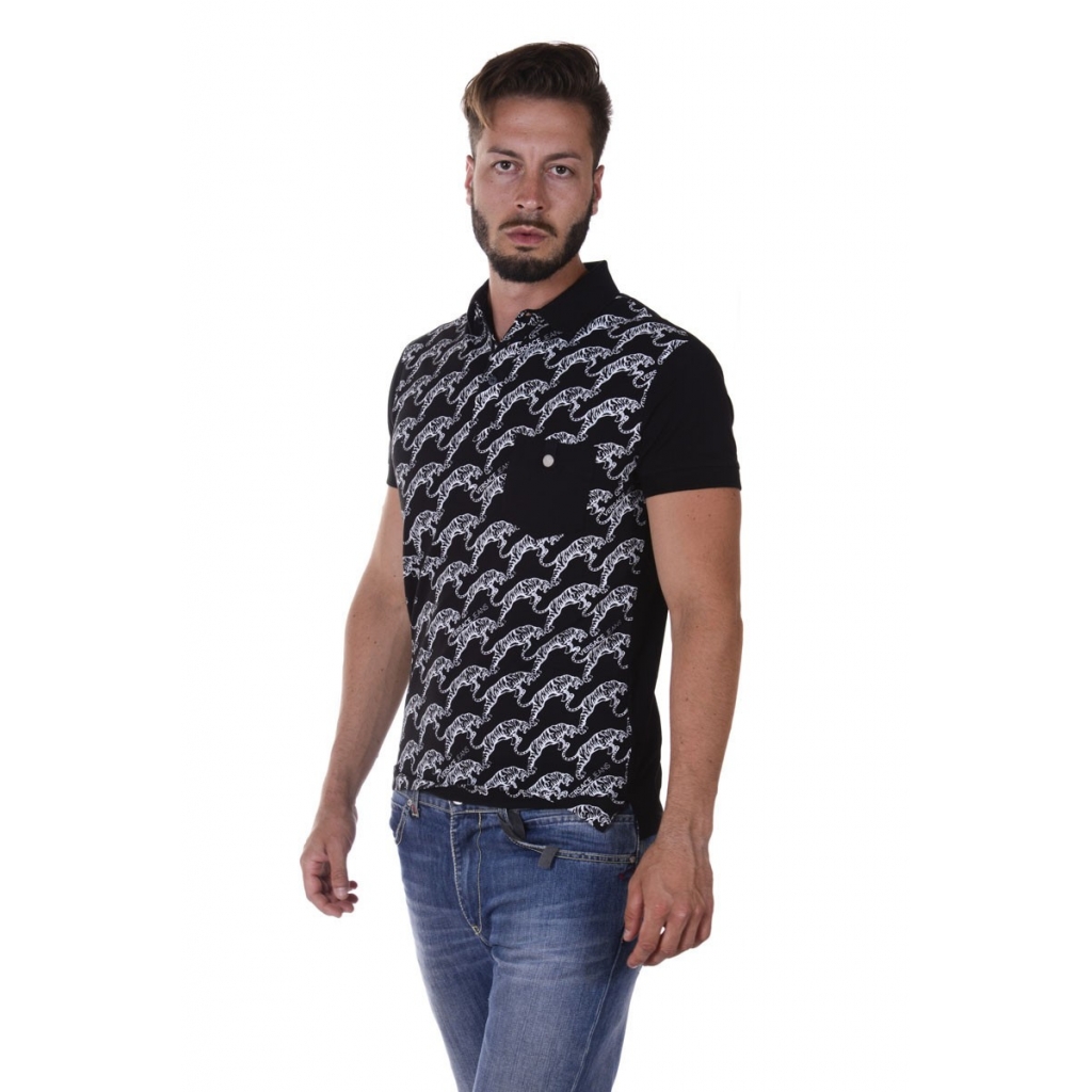 POLO J STR PRINT TIGER JUMP NERO