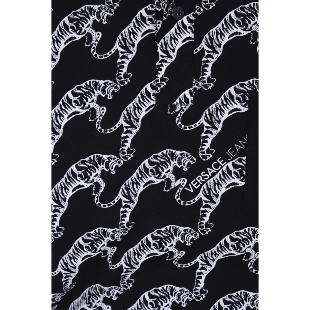 POLO J STR PRINT TIGER JUMP NERO