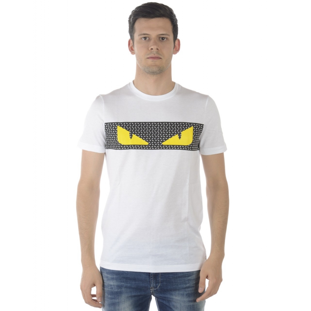 T-SHIRT T SHIRT EYES BUGS BIANCO